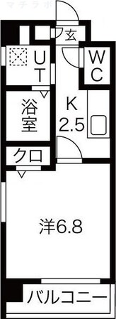 茶屋ケ坂駅 徒歩3分 2階の物件間取画像
